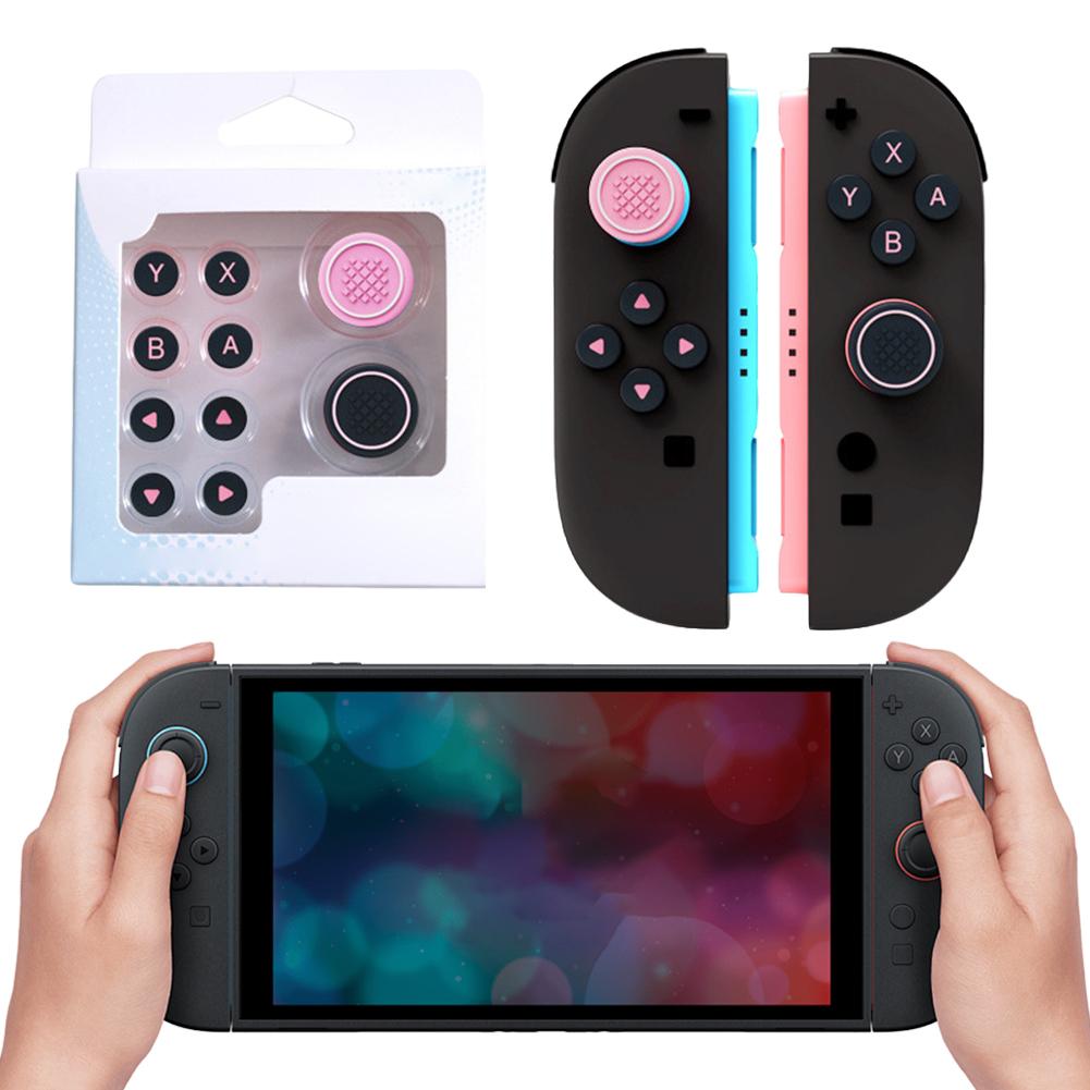 Joystick Cap & Button Stickers Controller Grip Button Caps Silicone Controller Thumb Grip Joystick Caps for Switch 2 Accessories