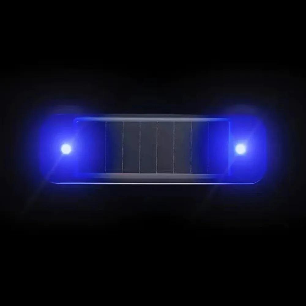 Mini-LED-Solar-Warnleuchte fürs Auto, Nachtsicherheit, simulierter Alarm, kabellos, Diebstahlschutz, Warnlampe, blinkende Dummy-Alarmlampe