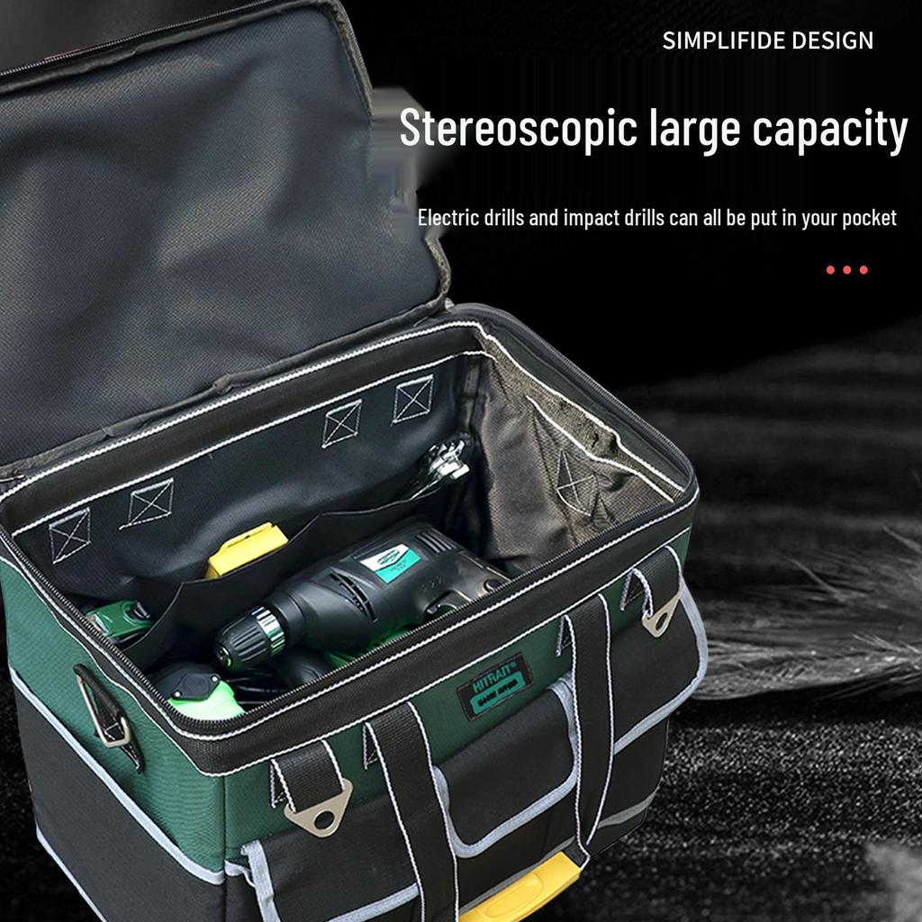 Multifunctional Wear-Resistant Toolkit Trolley with Large-Capacity Storage Canvas Bag