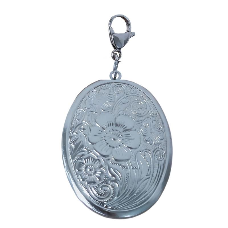 Stainless Steel Locket Shaped Pendant Jewelry Accessories For Everyday Wear Couples Anniversary Present