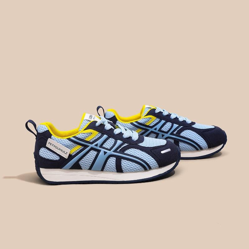 Explosive Women's New Summer Versatile Blue Mesh Casual Sneakers