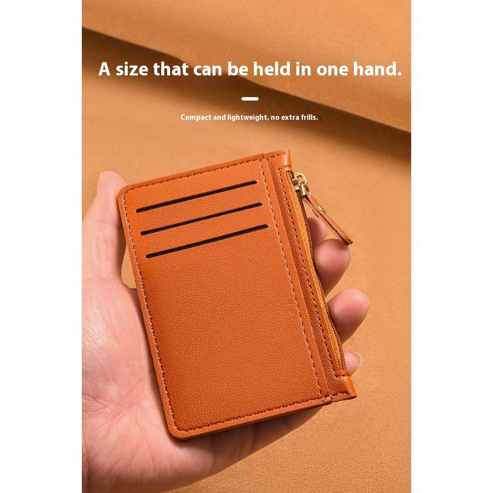 Ultra-thin Card Bag, Women's Small and Simple Multi-card Zipper Change Bag, Large-capacity ID Card Holder, Card Holder.