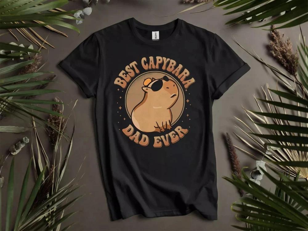 Funny Best Capybara Dad Ever Father Tshirt Unisex Unisex Unisex 2025 S
