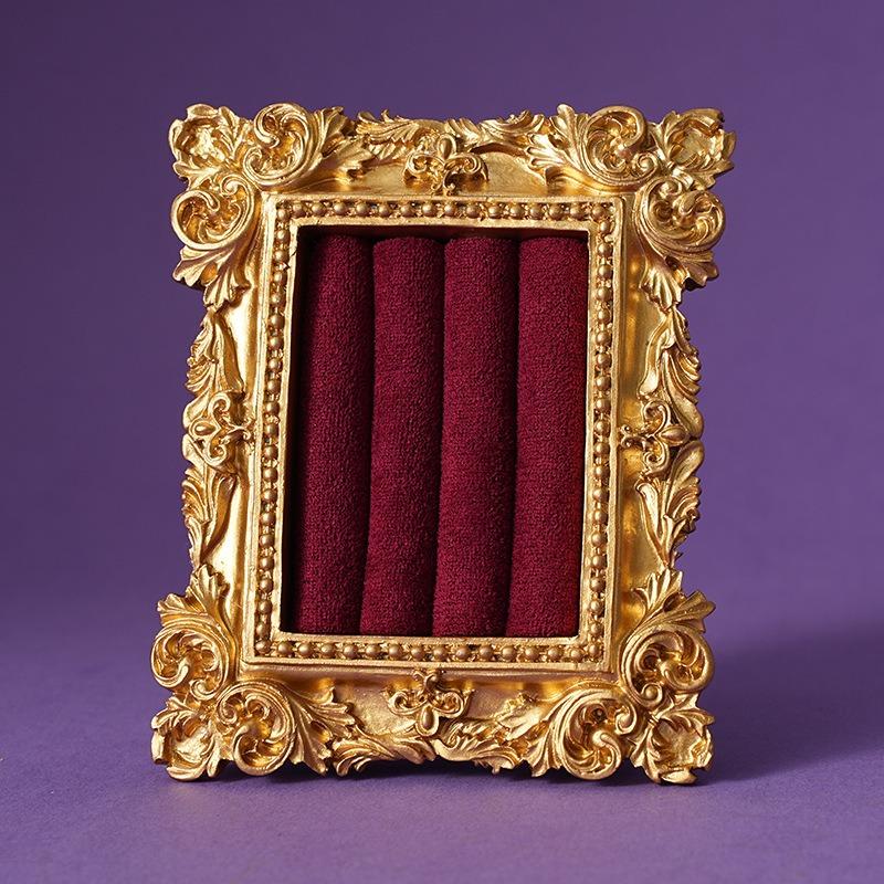 Vintage European Jewelry Display,Vintage Palace Style Ring Tray, Photo Frame Ring Holder Tray For Earrings Necklaces