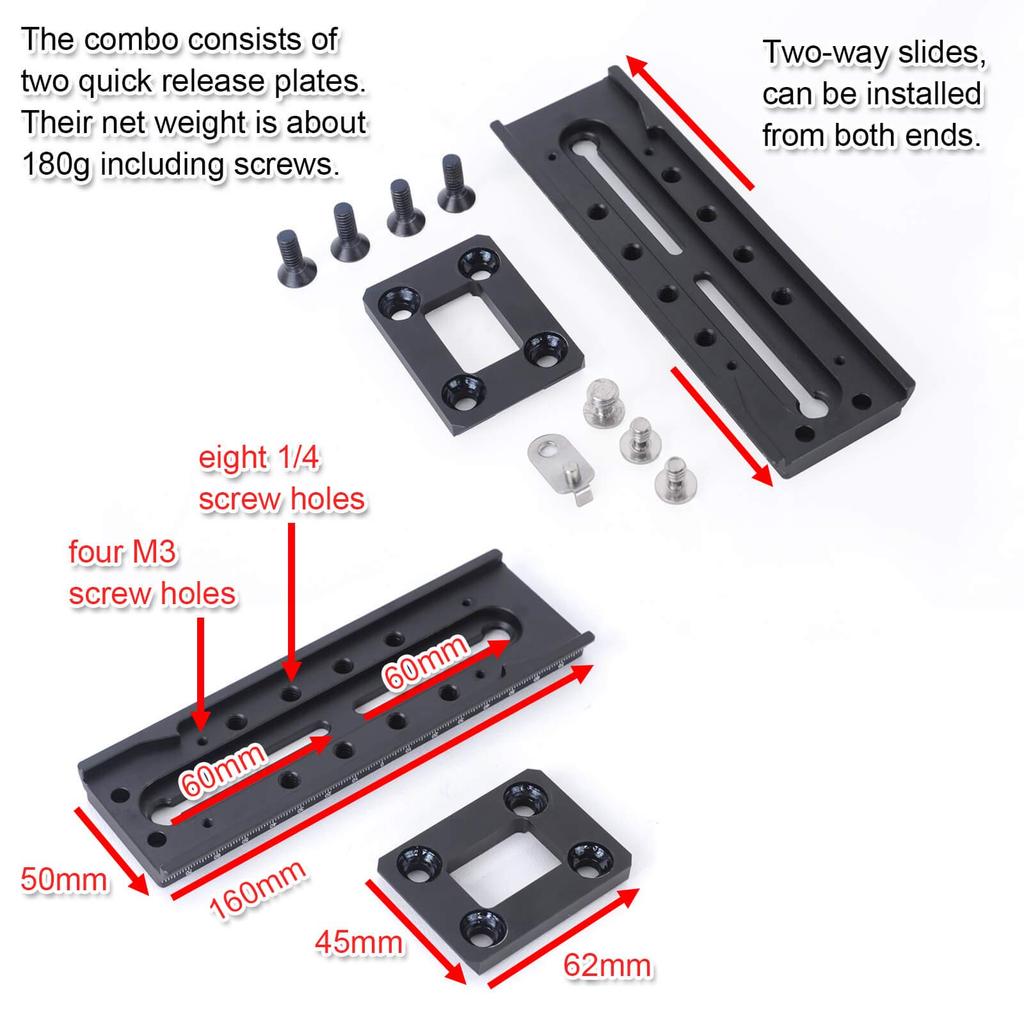 iShoot Camera Quick Release Plate Combo QR Mount Base for Tripod and Video Fluid Manfrotto 500 700 Sachtler FSB XL series Heads series, series,