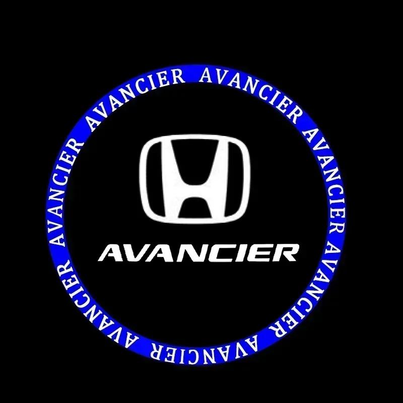 H 2pcs Car Door Projector Lamps Welcome Shadow Lights For Honda Civic Fit Jazz Accord HRV CRV City Passport Pilot Vezel stickers TP6