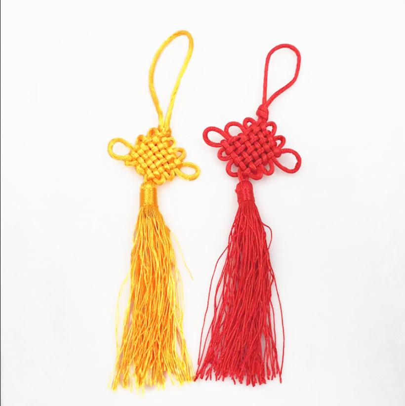 Beaded Hanfu Style Ice Silk Hanging Tassel with Fan Decoration and DIY Lantern Ornament