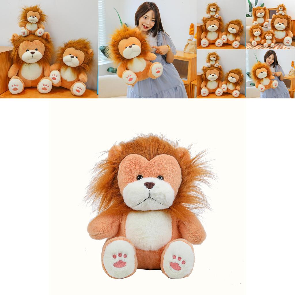 Adorable Plush Lion Stuffed Animal Soft Toy Perfect For Cuddling And Gifting