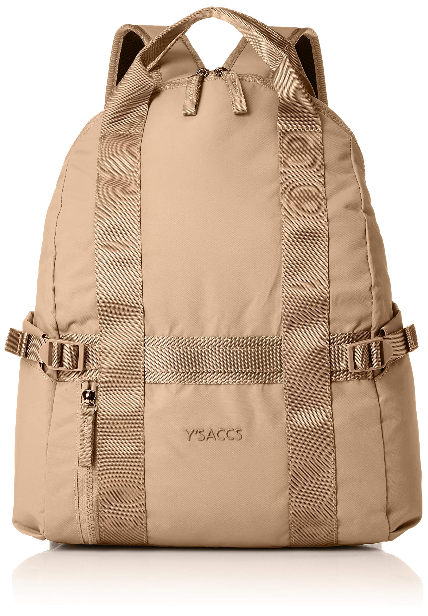 

Повседневный рюкзак из переработанного нейлона с тесьмой бежевый [Isaac] Y01-04-02 бежевый