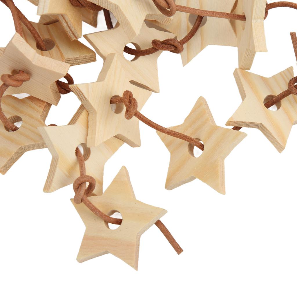 Bird Wood Star Toy Bite Resistant   Wood Star Chewing Toy for Budgies Parakeet Cockatiel Lovebird