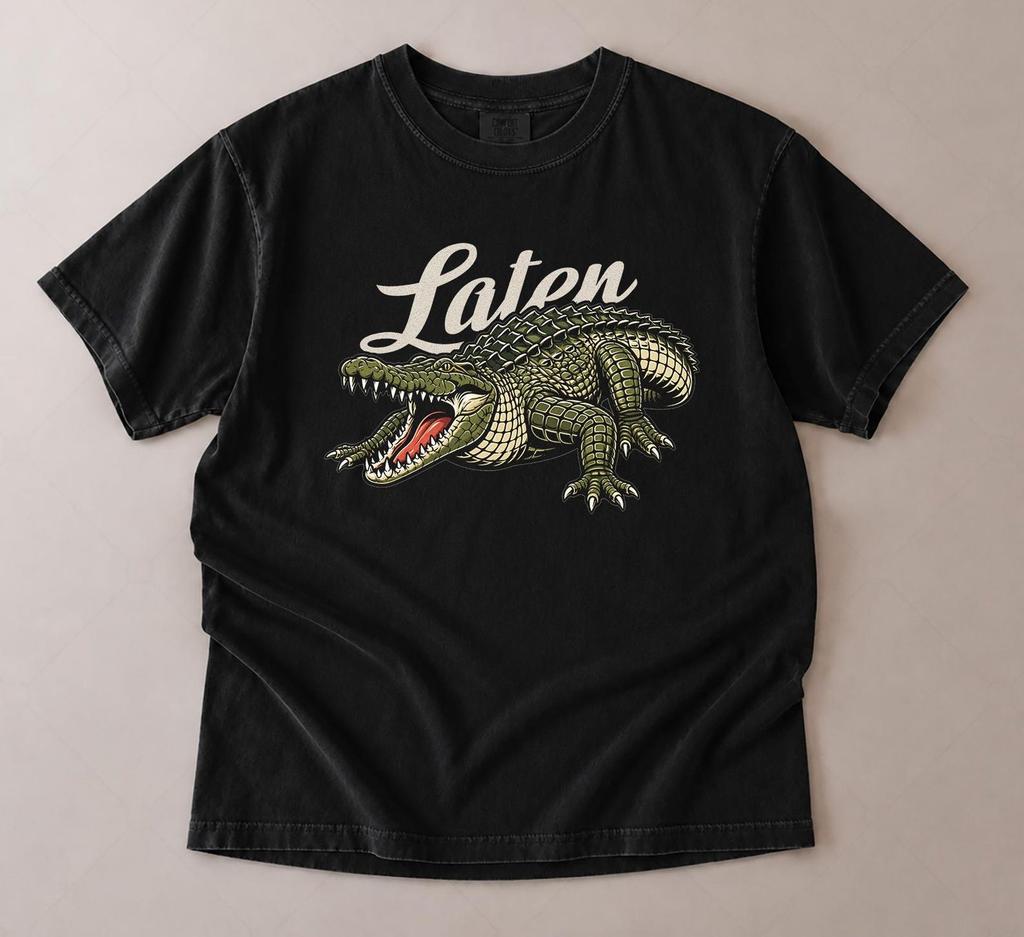 Vintage Alligator Graphic Tee, Retro 90s Style Gator Shirt, Swamp Wildlife Comfort Colors T-Shirt