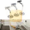 Support de Garde-corps en Acier Inoxydable Support Mural Main Courante Balustrade Manche à Balai Support de Garde-corps Mural Accessoires de Fixation