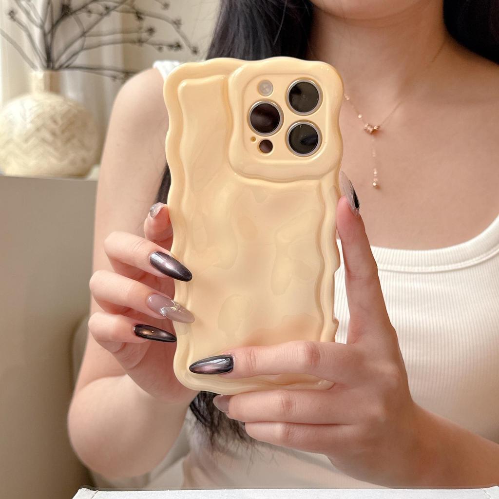 Custodia Morbida Macaron Colore Solido INS per iPhone 16 Pro Max/14/13 - Apple 17 Nuovo