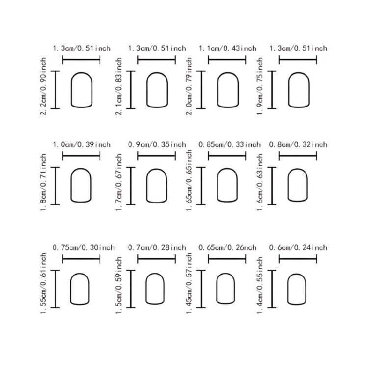 Square Nail Tips Acrylic Fake Nail Glues On Nail Press On Nail Artificial False Nail Stick On Nail for Womens Girls