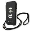 Hülle für iPhone 12 Mini Karl Lagerfeld Saffiano Ikonik Schwarz
