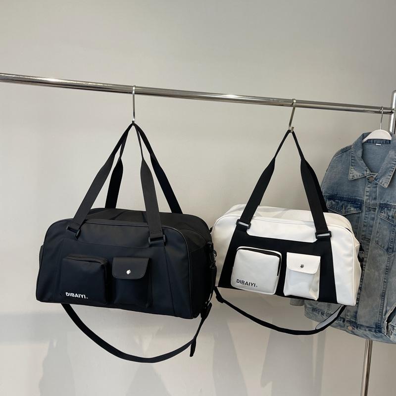 Simple Short-distance Travel Bag Crossbody Large Capacity Sports Yoga Swimming Gym Bag Luggage Storage Handbag