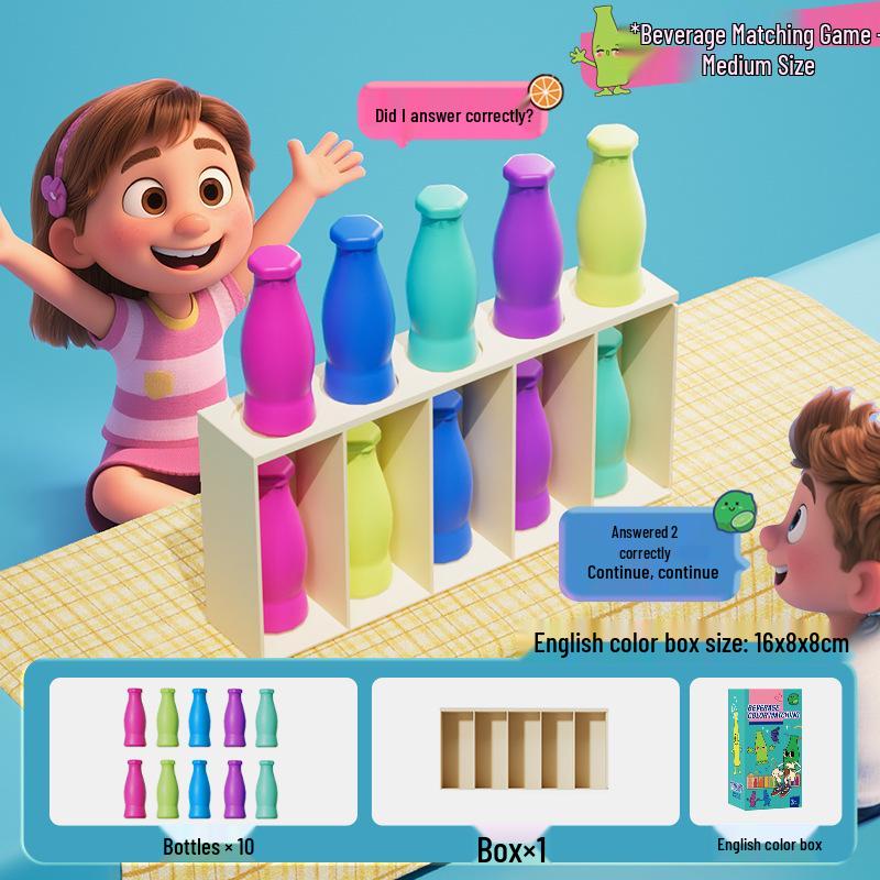Kinder-Ratespiel Flasche - Interaktives Lernspielzeug zur intellektuellen Entwicklung