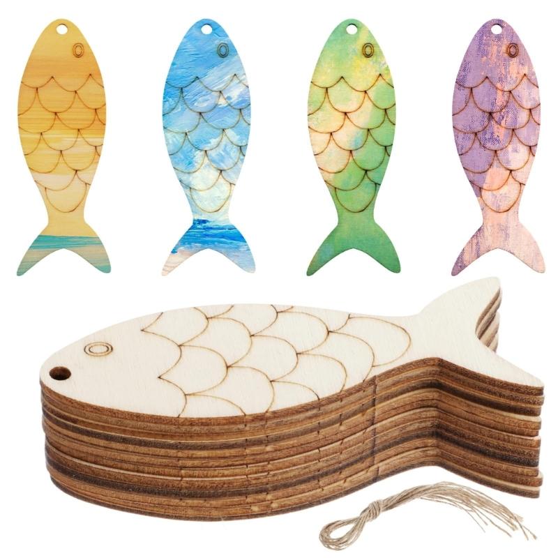 Bulk Wooden Fish DIY Home Handicraft Art Kits For 30
