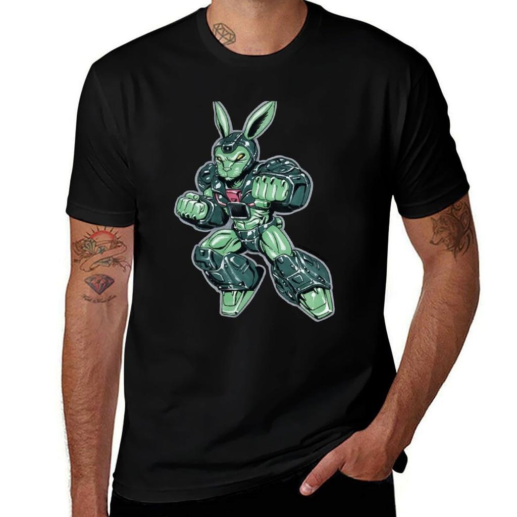 Warrior Rabbit Tshirt Big Size Loose Fit Tee Shirt