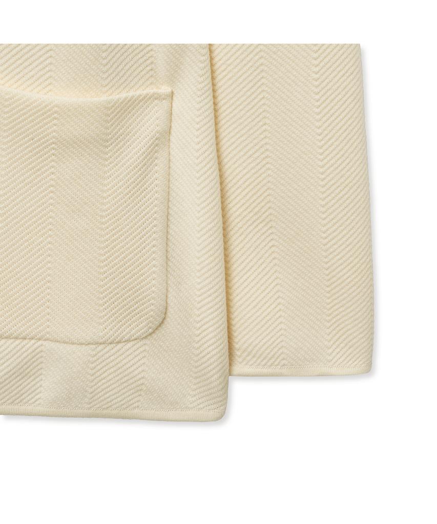 Iolo Herringbone Knit Jacket_Ivory