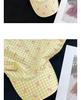 Berretto Bandana a Quadri con Laccetti Incrociati e Visiera - Cappello da Donna per Primavera/Estate Protezione Solare Stile Pastorale