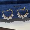 Adjustable Charm Ring Water Drop Shape Stackable Ring Elegant Chain Ring Women