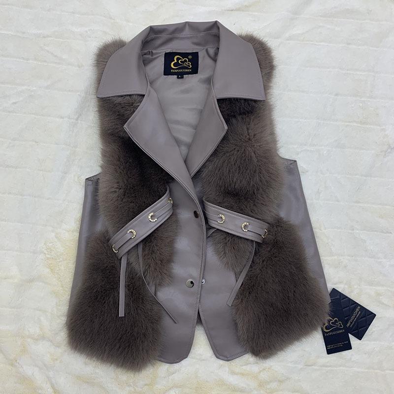 Fur Autumn and Winter New Imitation Fox Fur Coat Women's Hooded Warm Fur Coat