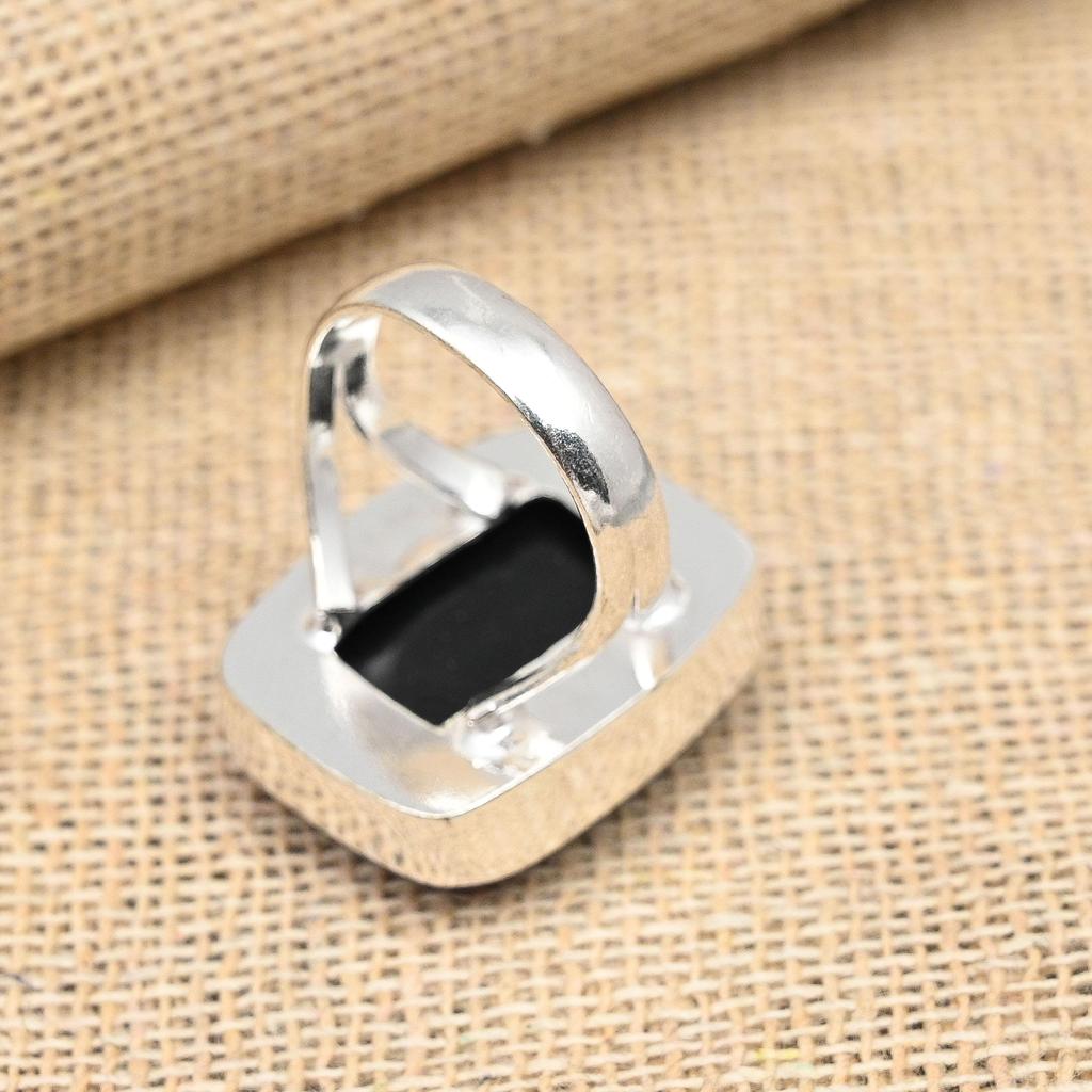 Pink Triplet Opal Gemstone Handmade 925 Solid Sterling Silver Jewelry Exquisite Ring For Anniversary Gift