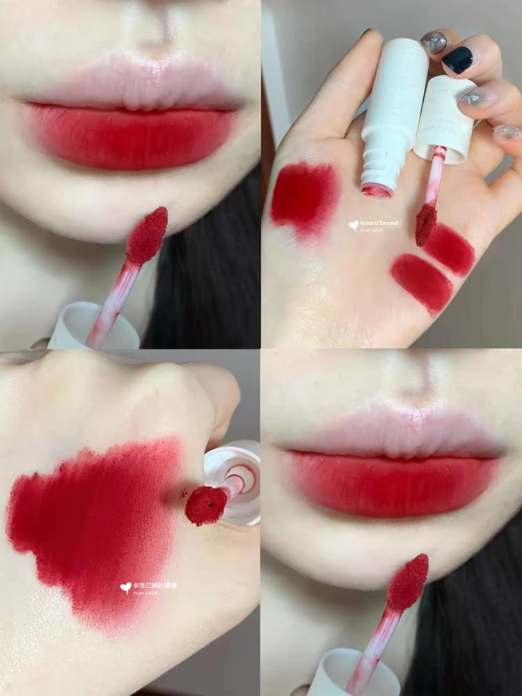 White Berry Women's Team Red! into You Lip Mud Em14 Lip Lacquer Female Air Thin Official Flagship Store Genuine Goods