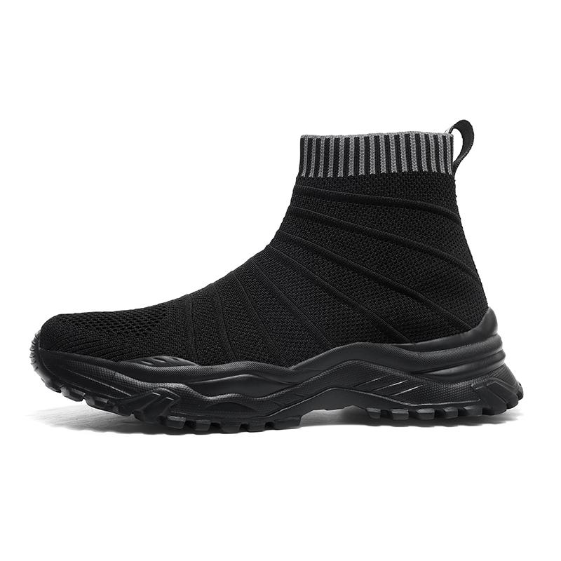 Fashion Men Running Walking Sock Shoes Fashion Casual Sneakers Breathable Sport Lightweight Men Sneakers Couple Ankle Boots 48