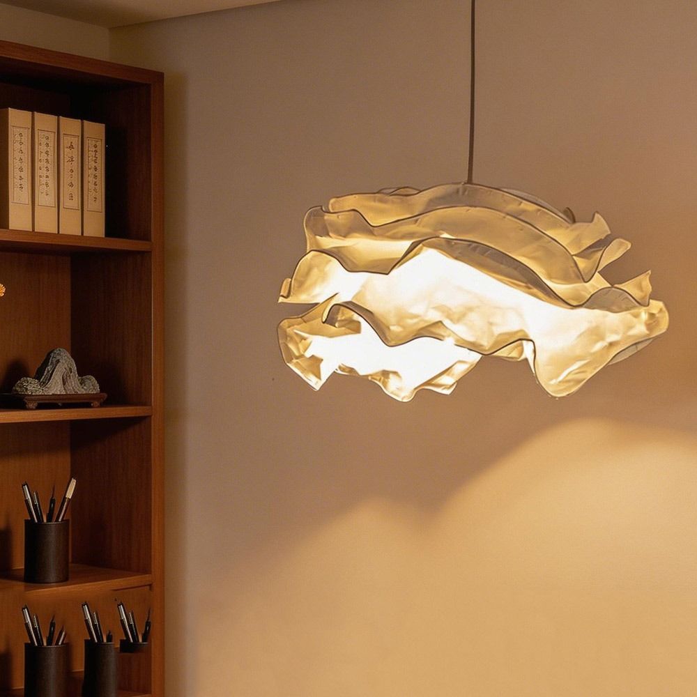 Modern Design Pendant Light Cover Art DIY Cloud Lamp Shade Modern Paper Lamp Shade Indoor Decor