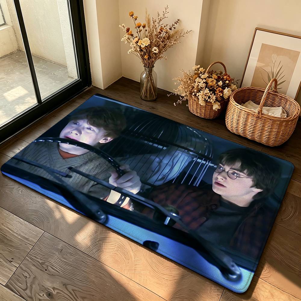 Cute Movie-H-hArry-Y-pOtterS Carpet Bathroom Anti-slip Mat Door Mat Home Decoration Mat Entrance Door Mat Scratch-resistant Door