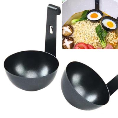 2 Stück Praktischer Hängbarer Eierpochierer Edelstahlbecher für Perfekte Pochierte Eier Hängbares Design Einfaches Kochen