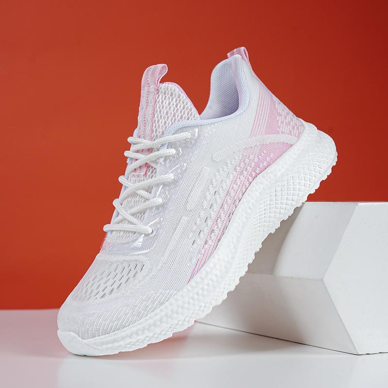 

Women s shoes summer thin ultra-light mesh breathable sports casual popcorn running shoes soft sole 41 розовый