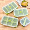 Multi Grid Soup Jelly Box Fruit Food Crisper Retain Freshness Silicone Rubber Complementary Food Freeze Storage Microwave Oven