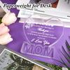 Heartfelt Acrylic Heart-Shaped Plaque for Mom - Engraved with Loving Message, Rose Design, Perfect Gift for Mother'S Day, Valentine'S 