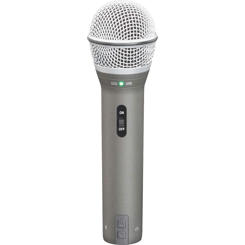 SAMSON Audio Interface Dynamic Microphone Recording Pack Q2U Built-in +