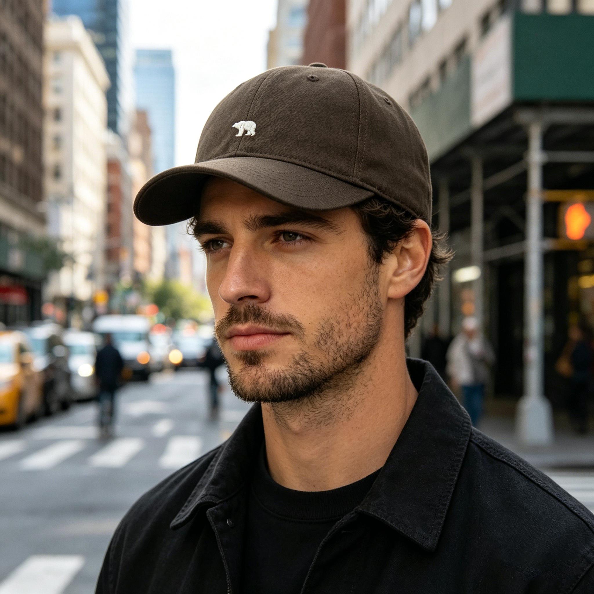 

Arctic Bear Fashionally Versatile Slim Face Large Headband Soft Top New American Baseball Cap for Sun Protection and Shade