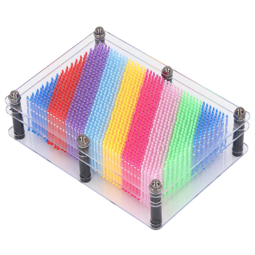 3D Pin Art Board 3D Pin Art Sensory Toy Classic Desktop Novelty Sculpture Impression Needle Art Toy