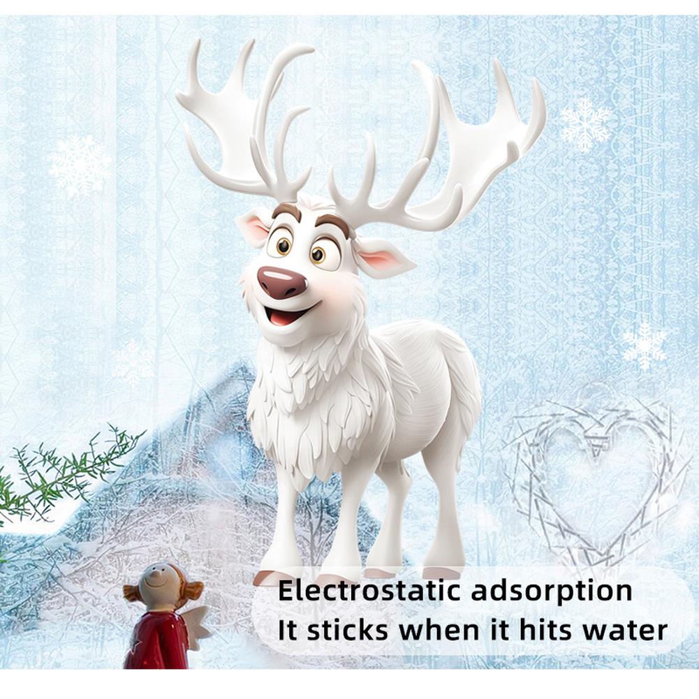 190PCS Christmas Window Clings, Reusable Double Sided Static Christmas Decor Decals, Snowflake Santa Reindeer Christmas Window Stickers For Holiday
