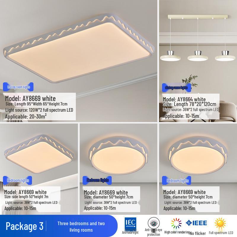 2025 Modern Minimalist Ceiling Light - Cream Style Living Room Main Light