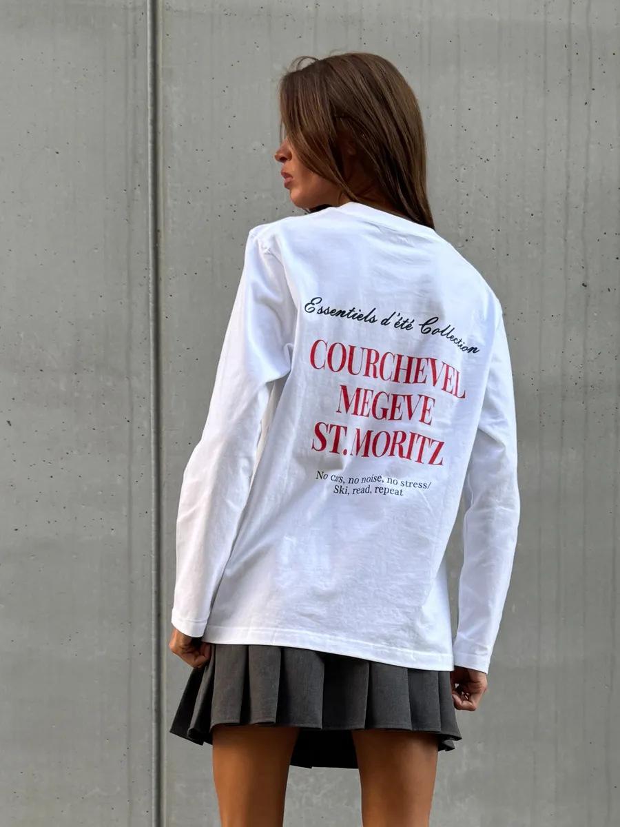 

100% cotton t-shirt niche chic design sense American pop art letter print ins XXXL білий