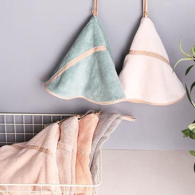 Modern Asılı Banyo Havlusu Asılı Döngü Silme Eller Solmaz Su Emici Asılı Havlu Ev Gereçleri