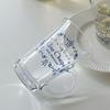 Blue Rose Glass Mug 250ml MADE IN JAPAN