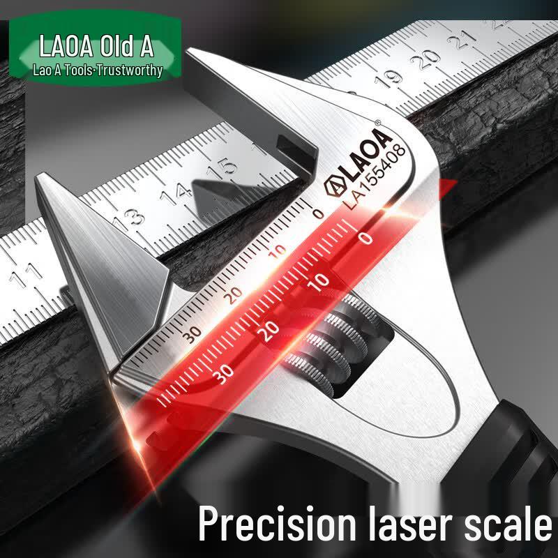 Thin Jaw Wide Opening Adjustable Wrench