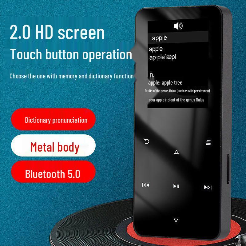 MP3/MP4 Metal Touch Bluetooth Student Music Player & E-Reader