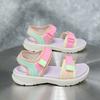 Boys And Girls Open Toe Sport Sandals Children's Adjustable Strap Non Slip Outdoor Beach Water Shoes Big Kid Sizes 28-37 Summer Casual Sandals