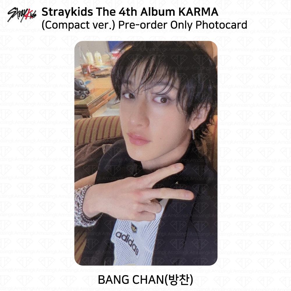 

Stray Kids 4-й альбом Karma компактная версия Официальная фотокарточка Bangchan (Compact ver)
