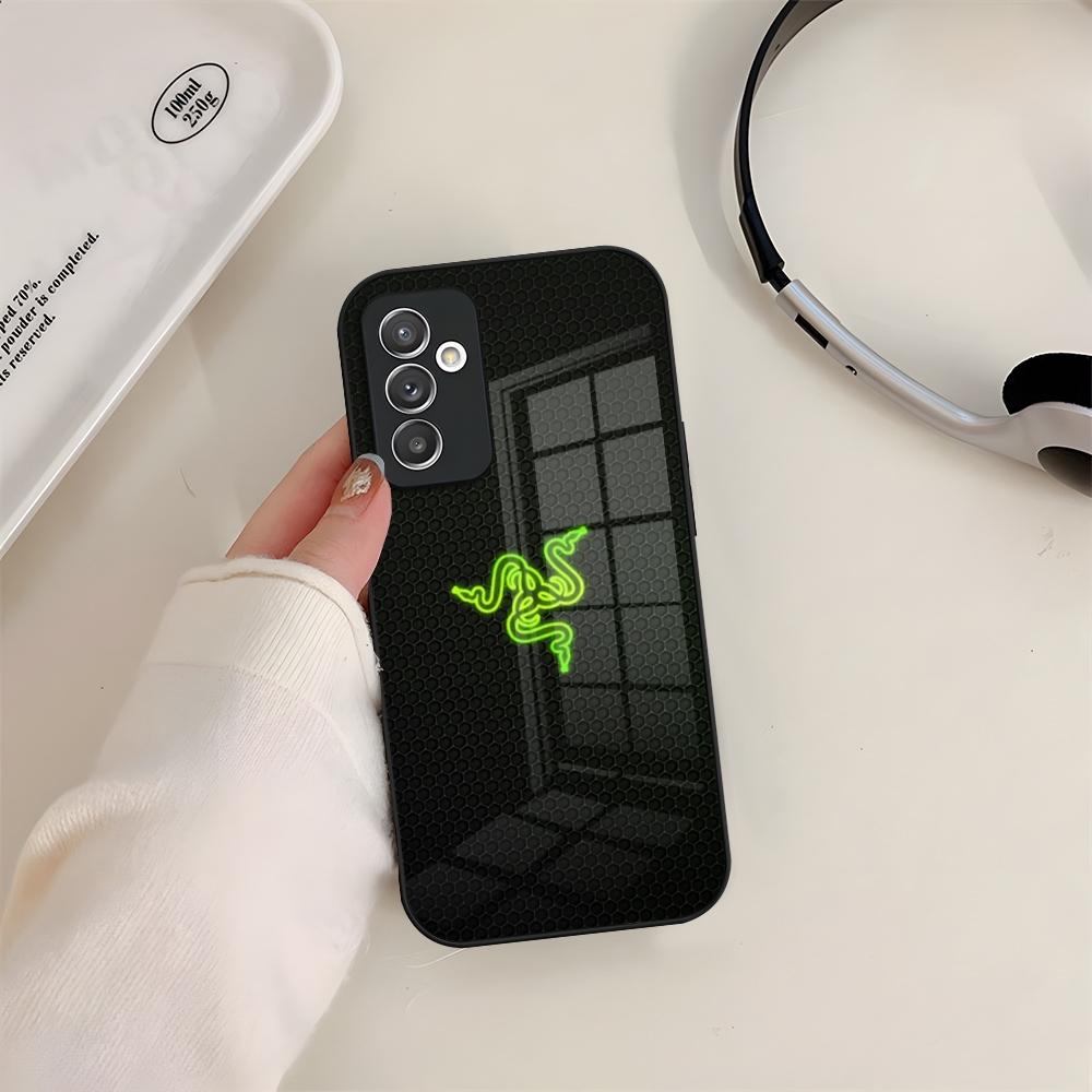 R-Razer Handyhülle Glas Für Samsung S24 S26 S23 S20 S25 S21 S22 Ultra Fe Plus A05 A06 A16 A26 A36 A56 Hülle