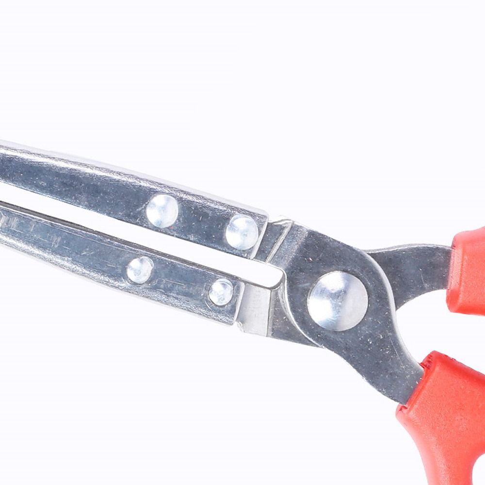 Barbecue Grilling Red Handle Sea Crab Tongs Fishing Catch Tool Tooth Clamp Anti-slip Clip